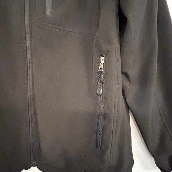 FREE COUNTRY Solid Black Polyester/Spandex Men's Jacket Sz M - Picture 2 of 7